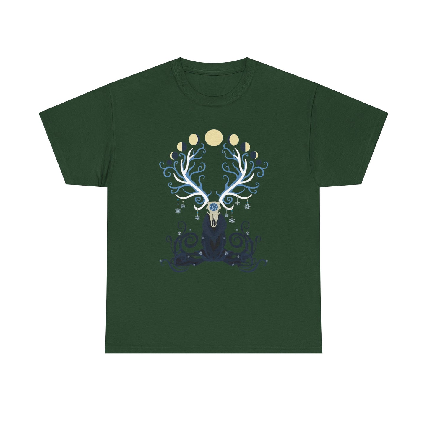 Deer Moon Unisex Heavy Cotton Tee