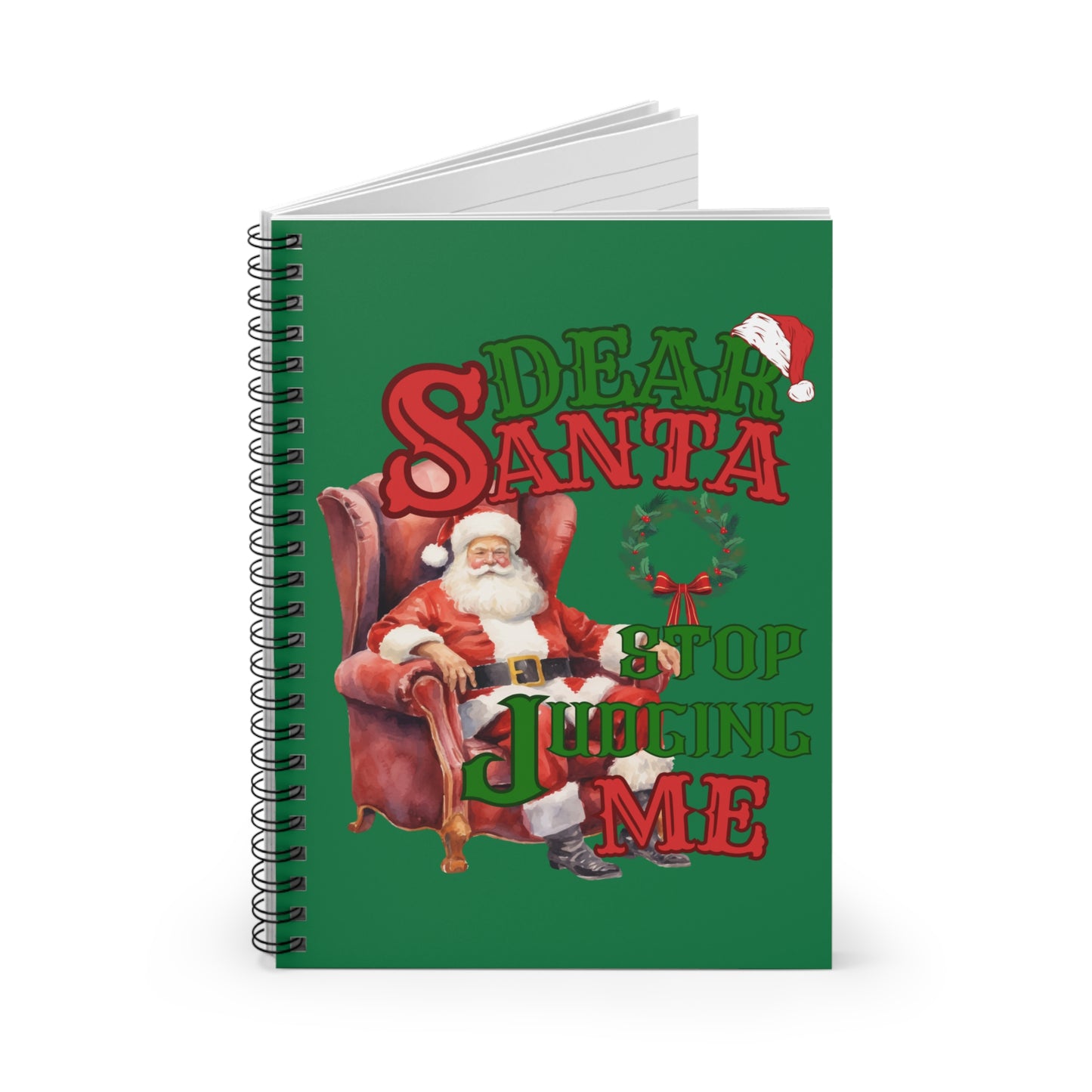 Dear Santa Spiral Notebook - Ruled Line