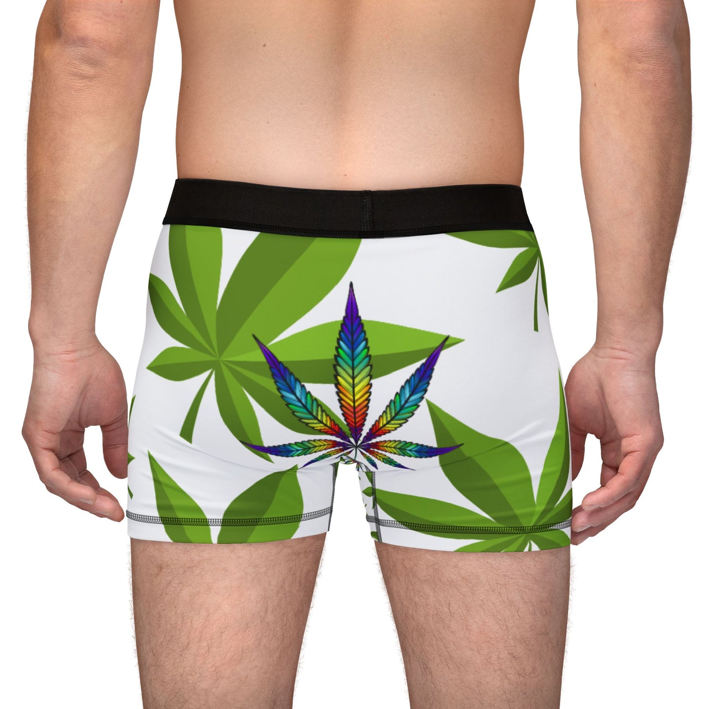 Weed Men's Boxers (AOP)