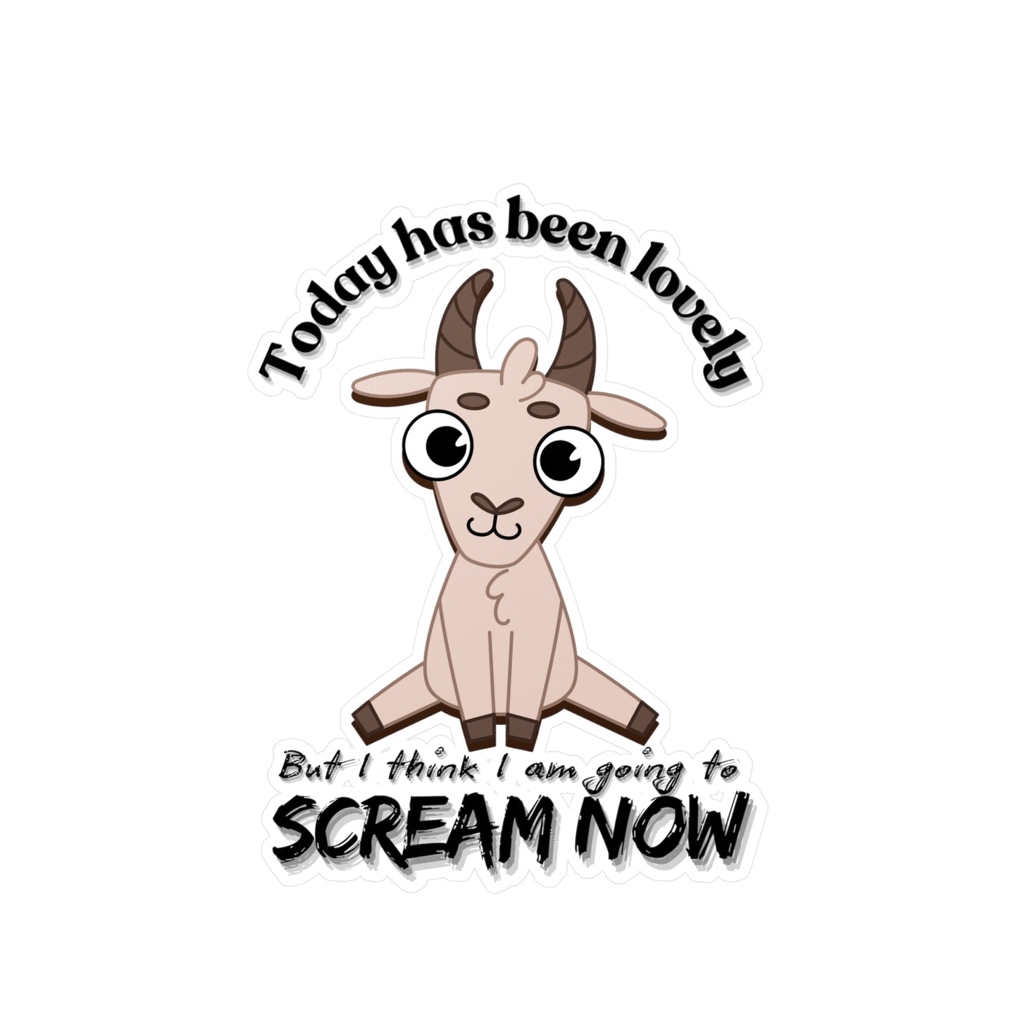 Scream Kiss-Cut Vinyl Decals