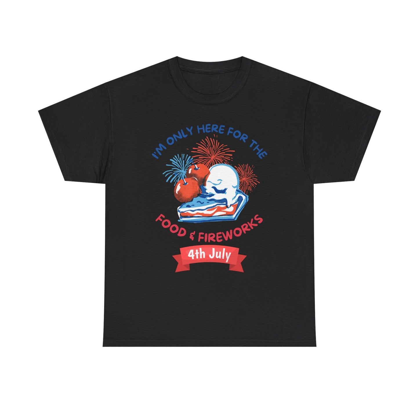 Food & Fireworks Unisex Heavy Cotton Tee
