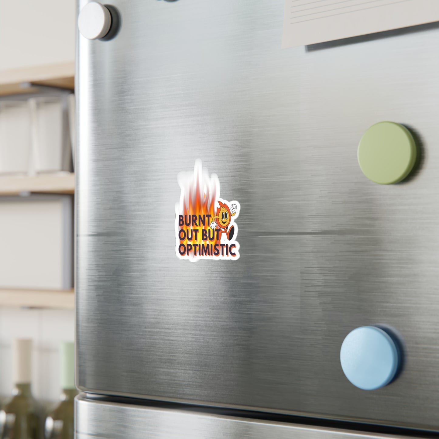 Burnt Out Kiss-Cut Vinyl Decals