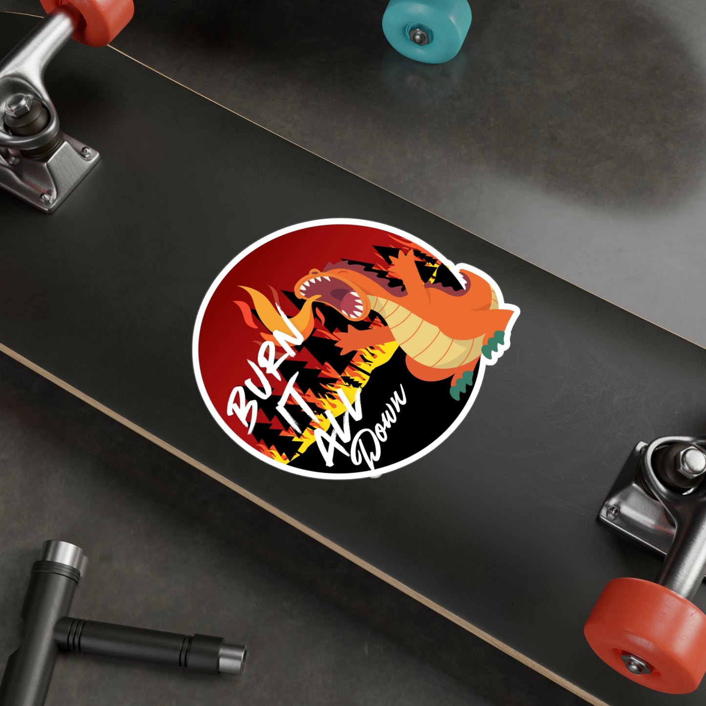 Burn It Kiss-Cut Vinyl Decals