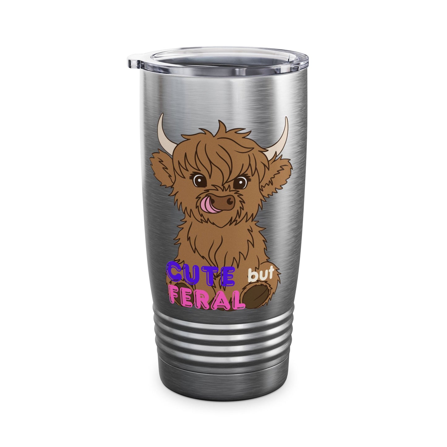 Cute but Feral Ringneck Tumbler, 20oz