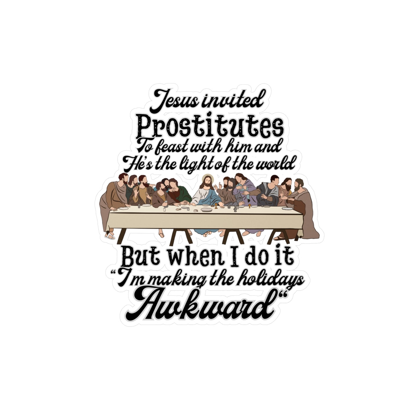 Jesus Kiss-Cut Vinyl Decals