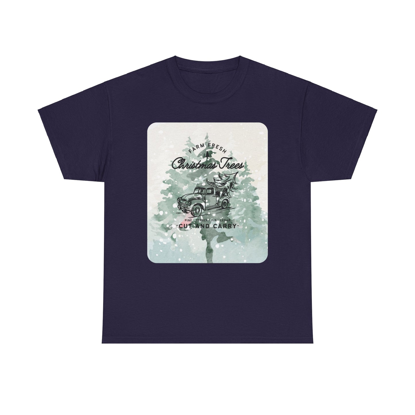 Christmas Trees Unisex Heavy Cotton Tee