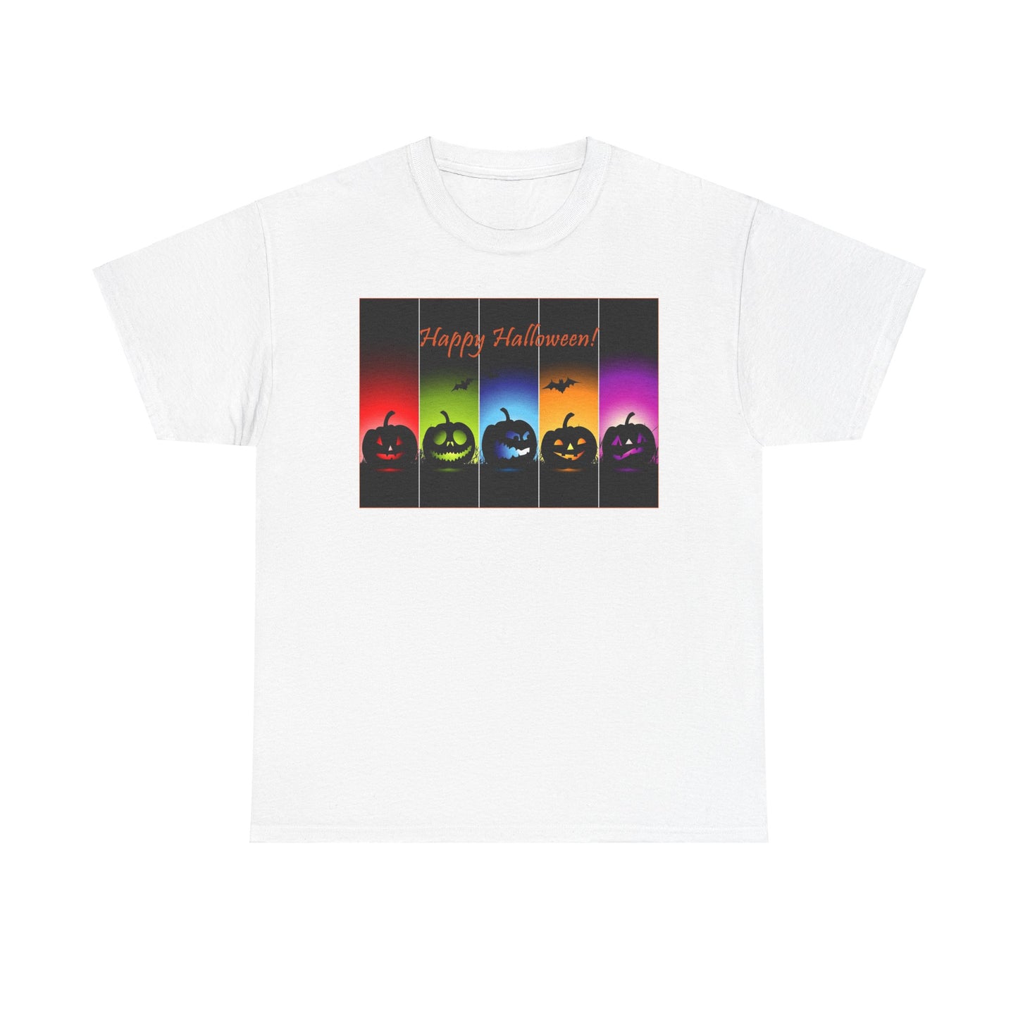 Multi colored Halloween Unisex Heavy Cotton Tee