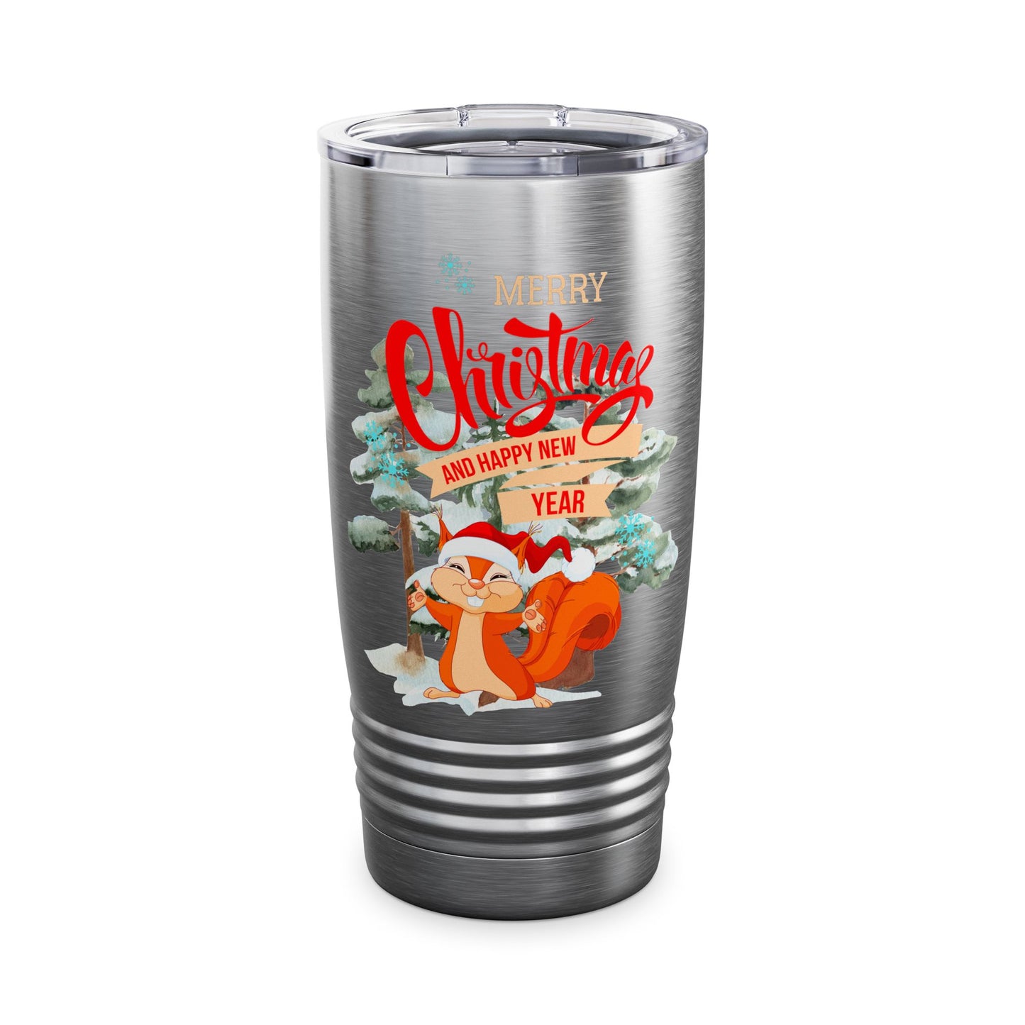 Squirrel Xmas Ringneck Tumbler, 20oz