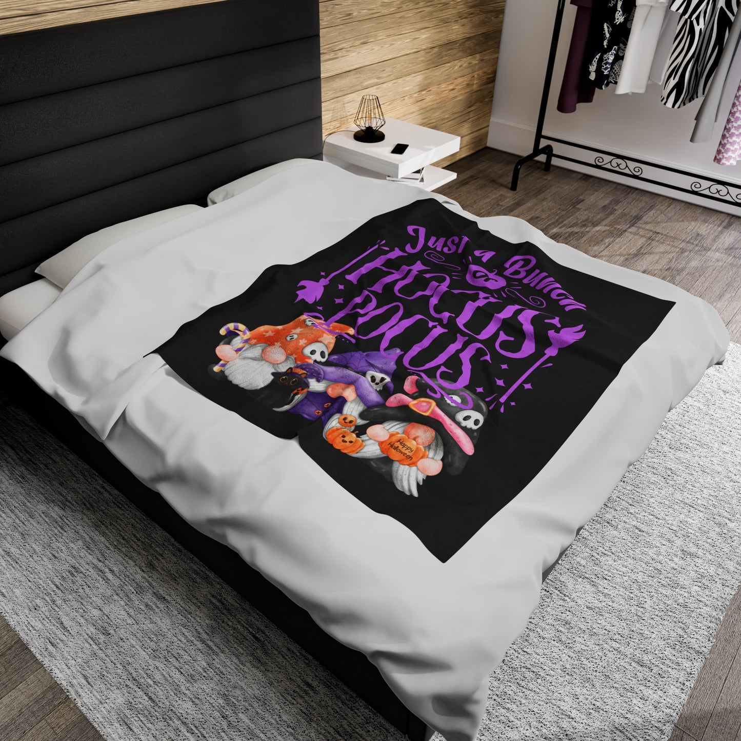 Hocus Pocus Velveteen Plush Blanket