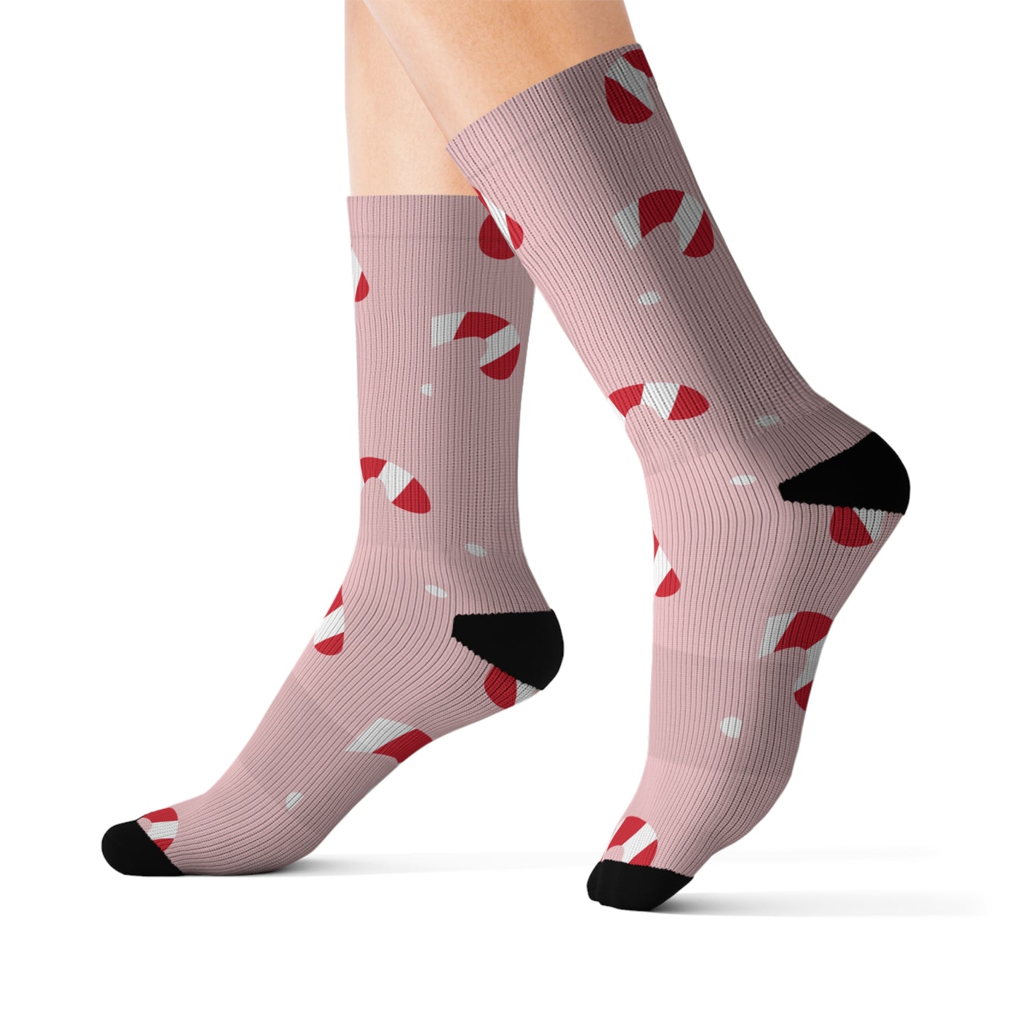 Candy Canes Sublimation Socks