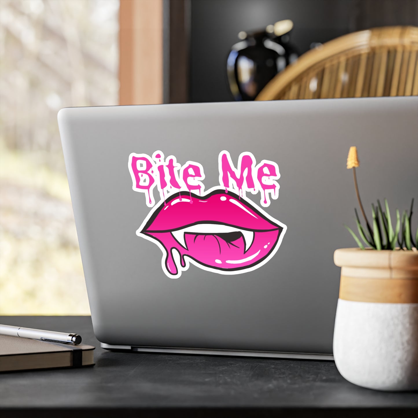 Bite Me Kiss-Cut Vinyl Decals