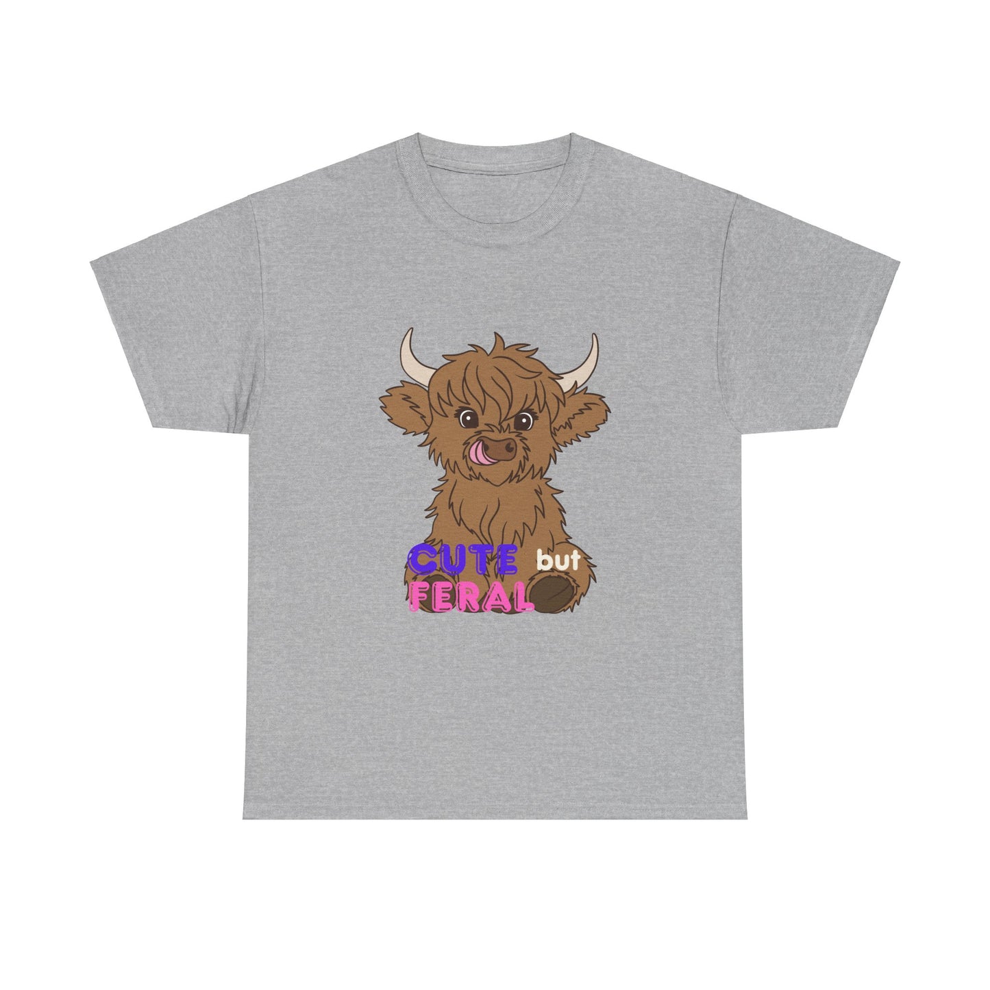 Cute but Feral Unisex Heavy Cotton Tee
