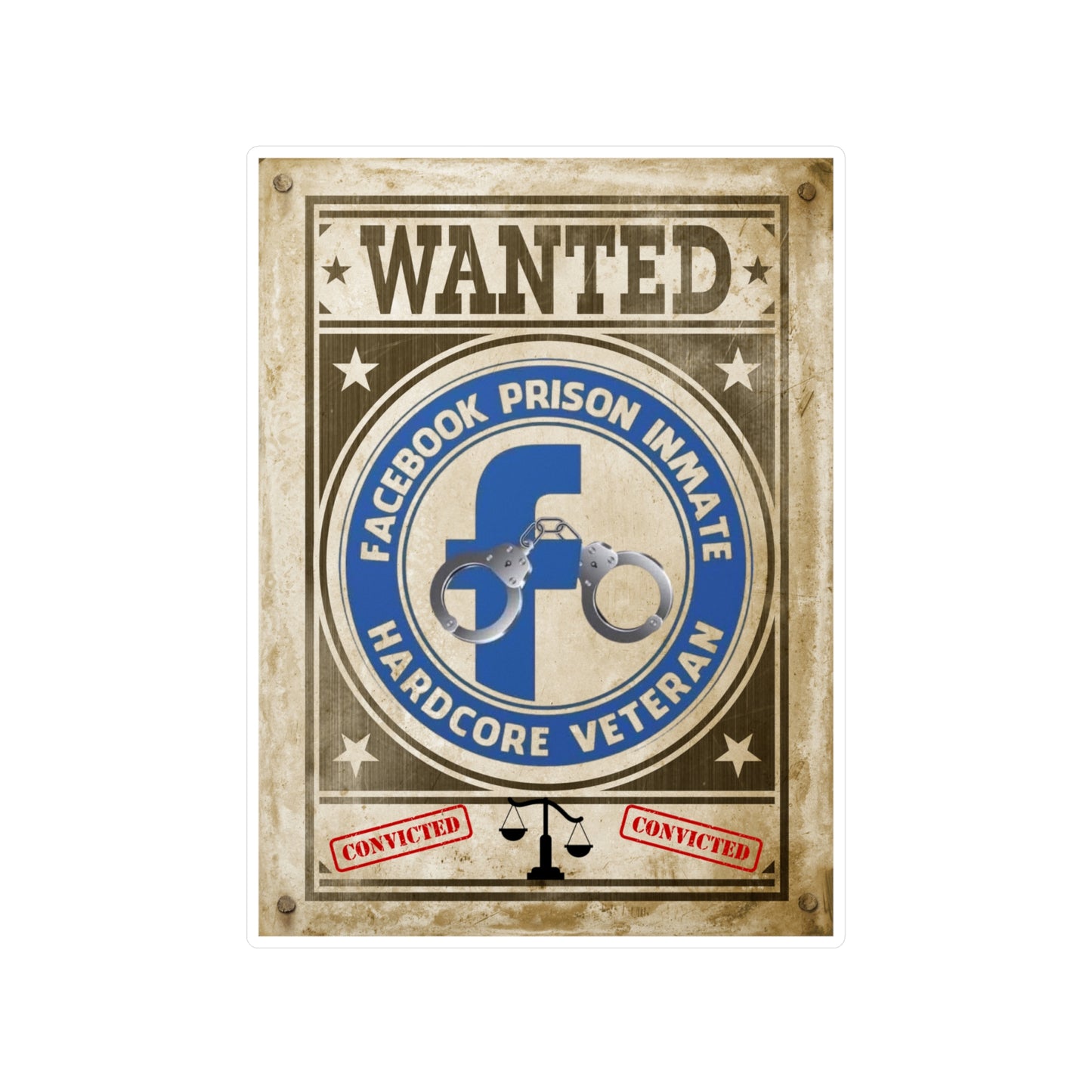 FB Prisoner Kiss-Cut Vinyl Decals