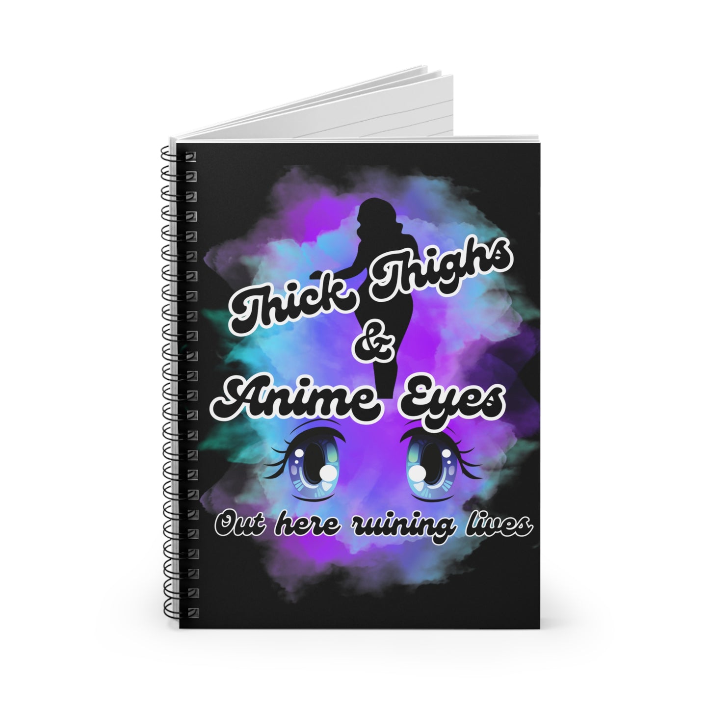 Thick Thighs Spiral Notebook - Ruled Line