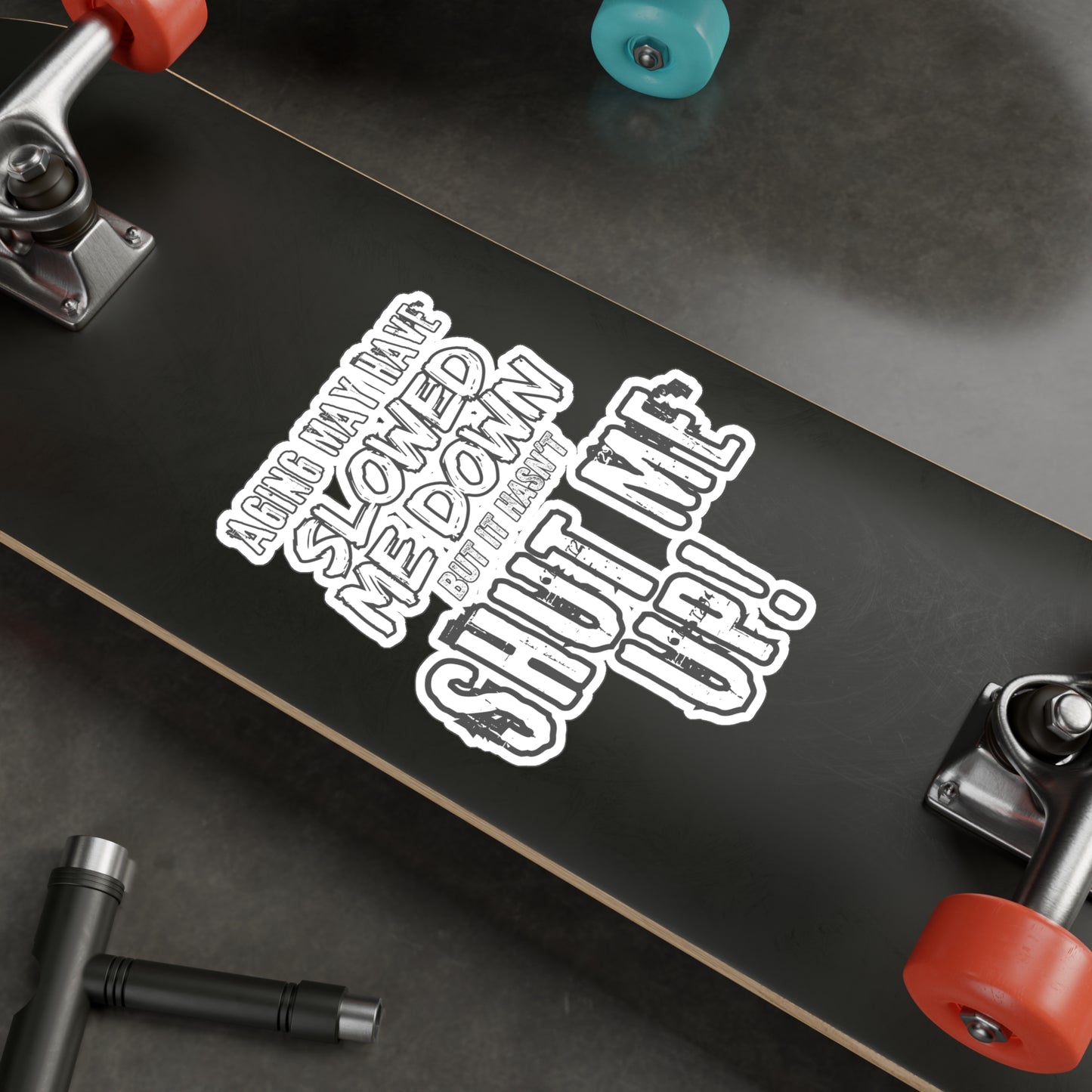 Aging Kiss-Cut Vinyl Decals