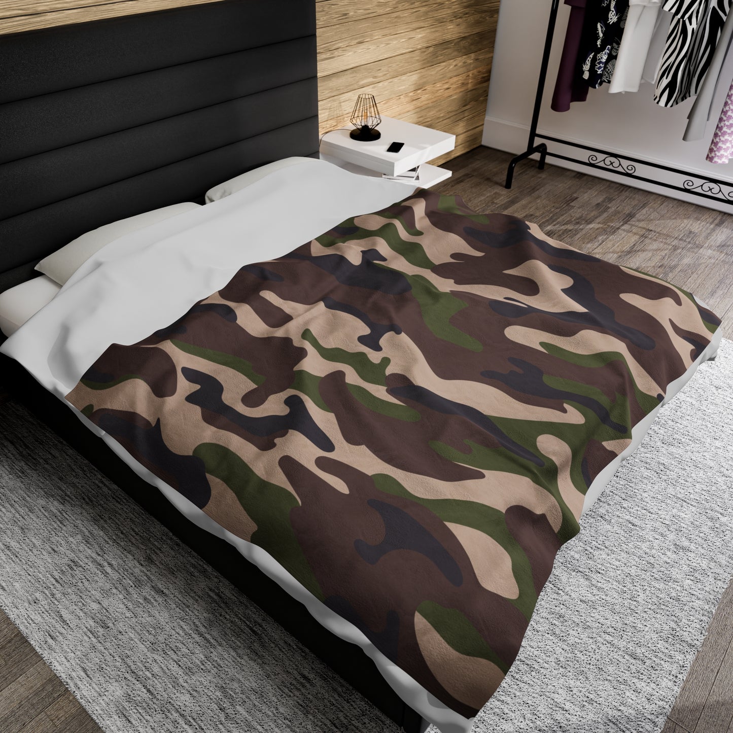 Camo Velveteen Plush Blanket