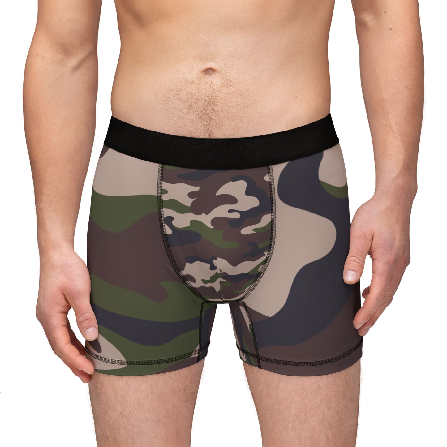 Green Camo Men's Boxers (AOP)