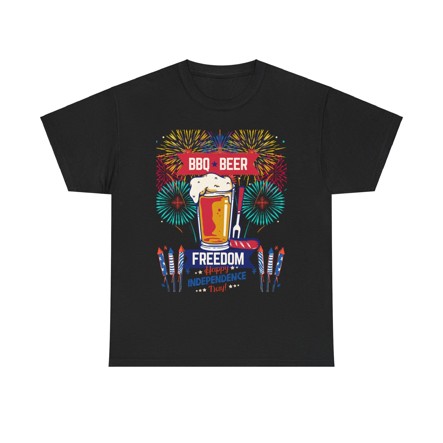 BBQ Beer Unisex Heavy Cotton Tee