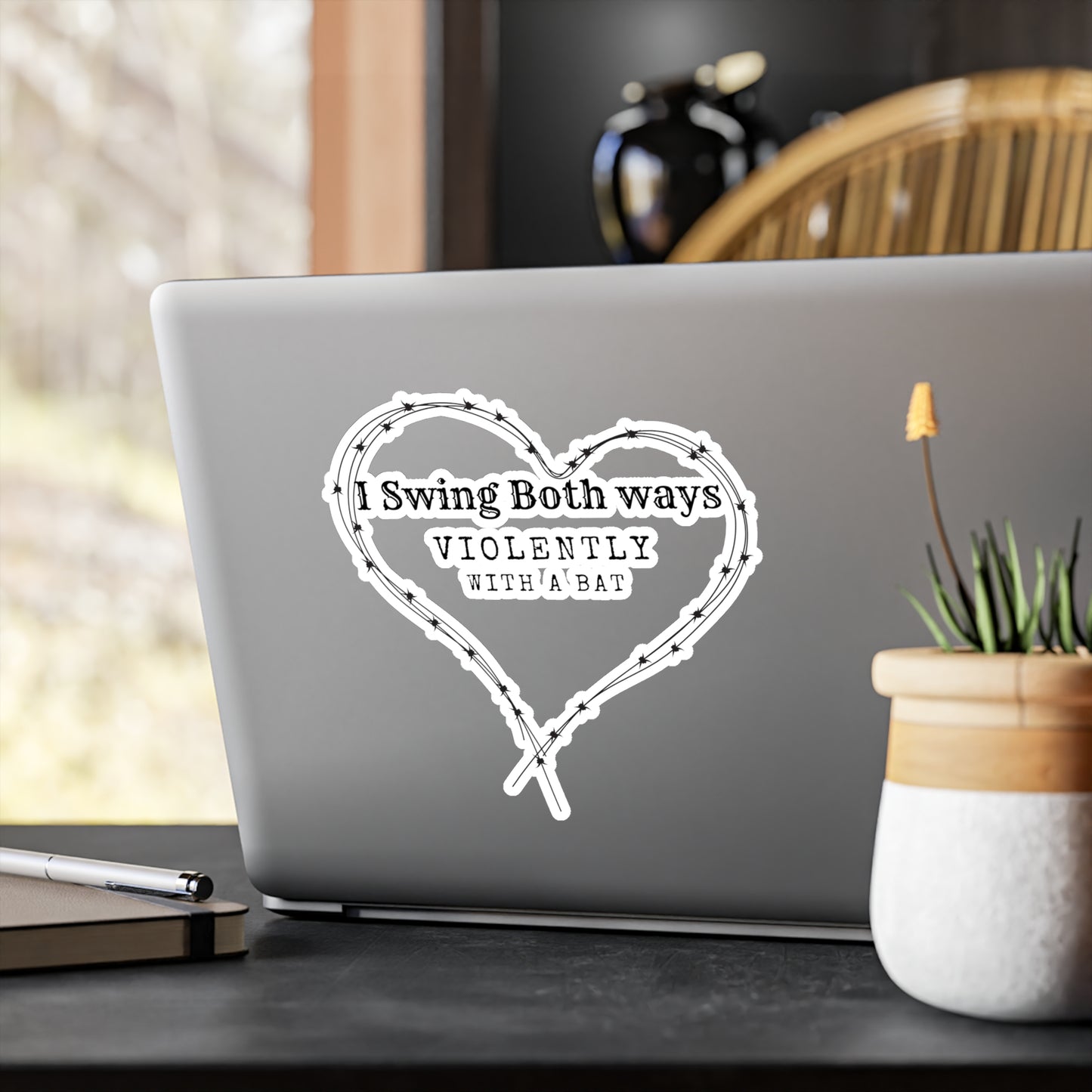 I Swing Both Ways Kiss-Cut Vinyl Decal