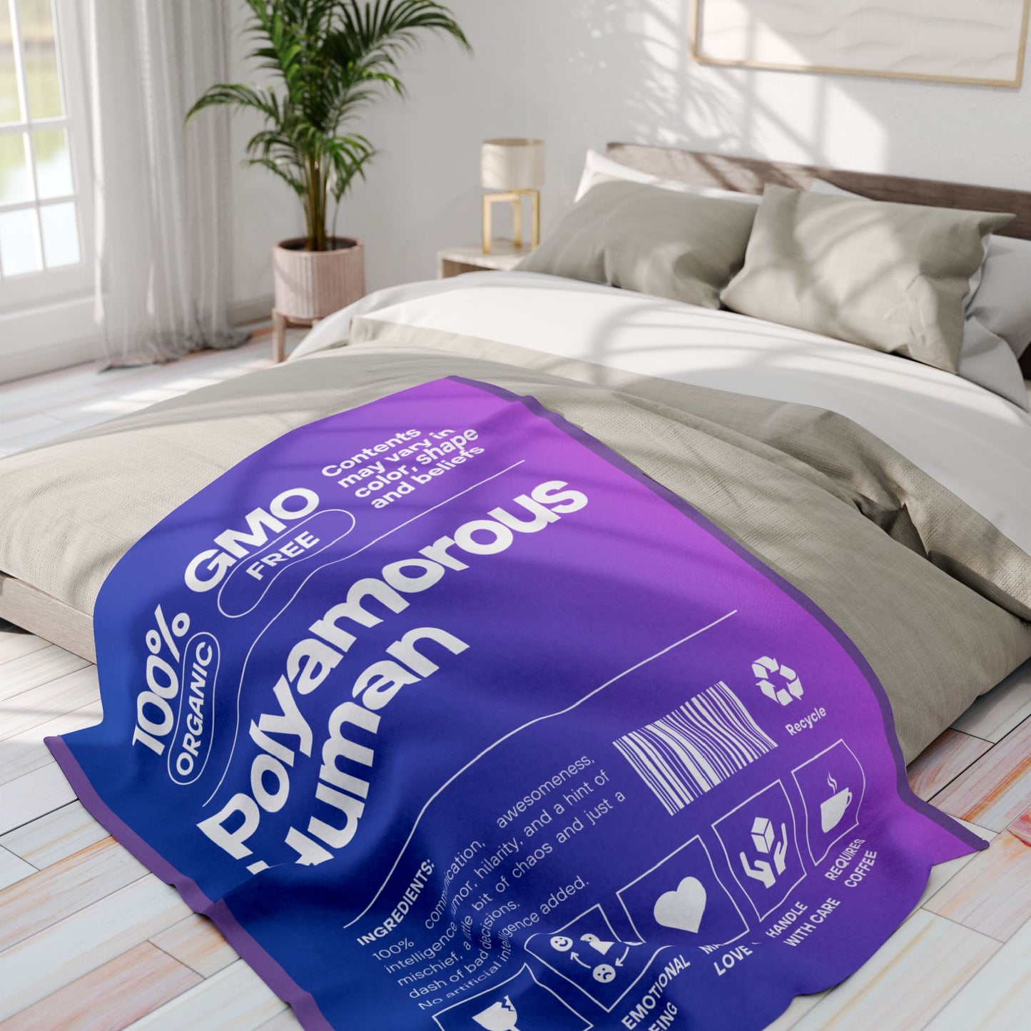 Polyamorous Arctic Fleece Blanket