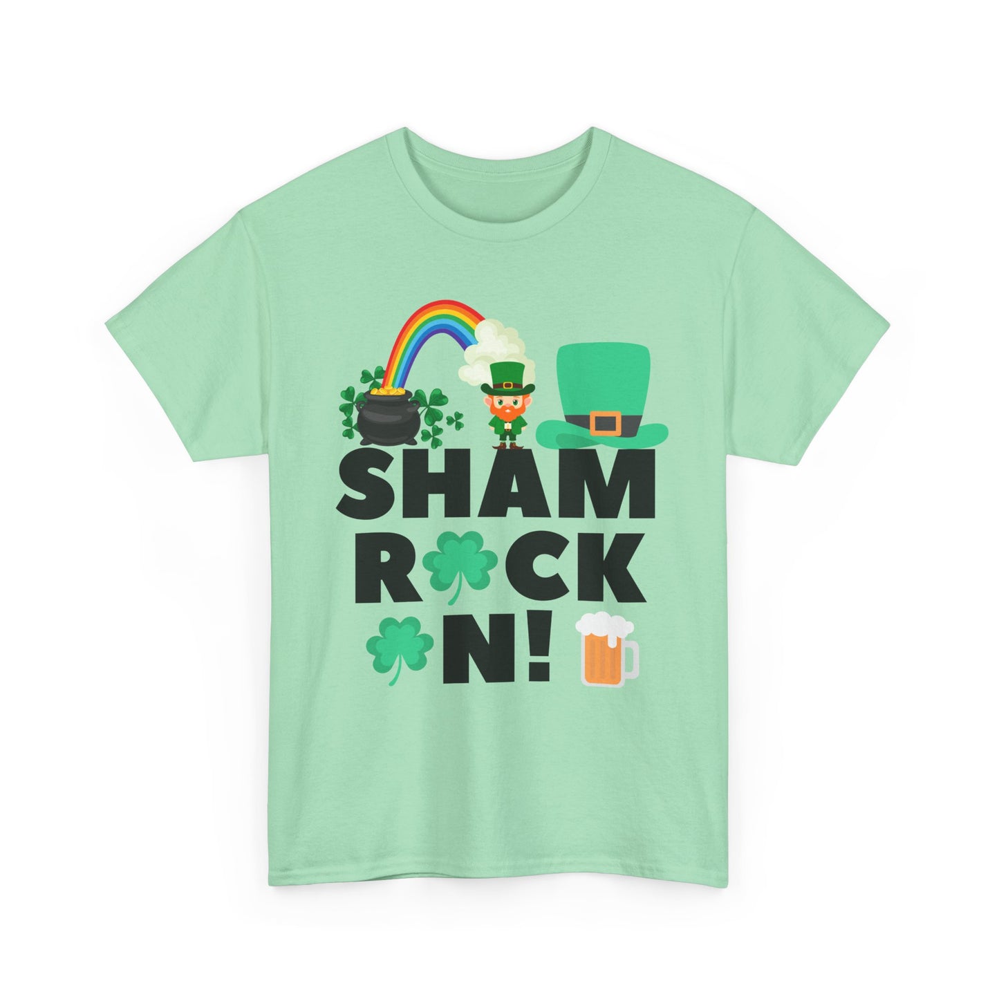 Shamrock On Unisex Heavy Cotton Tee