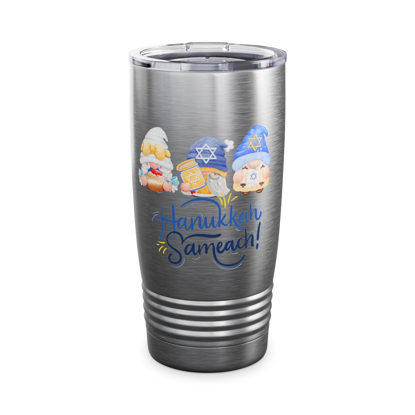 Hanukkah Gnomes Ringneck Tumbler, 20oz