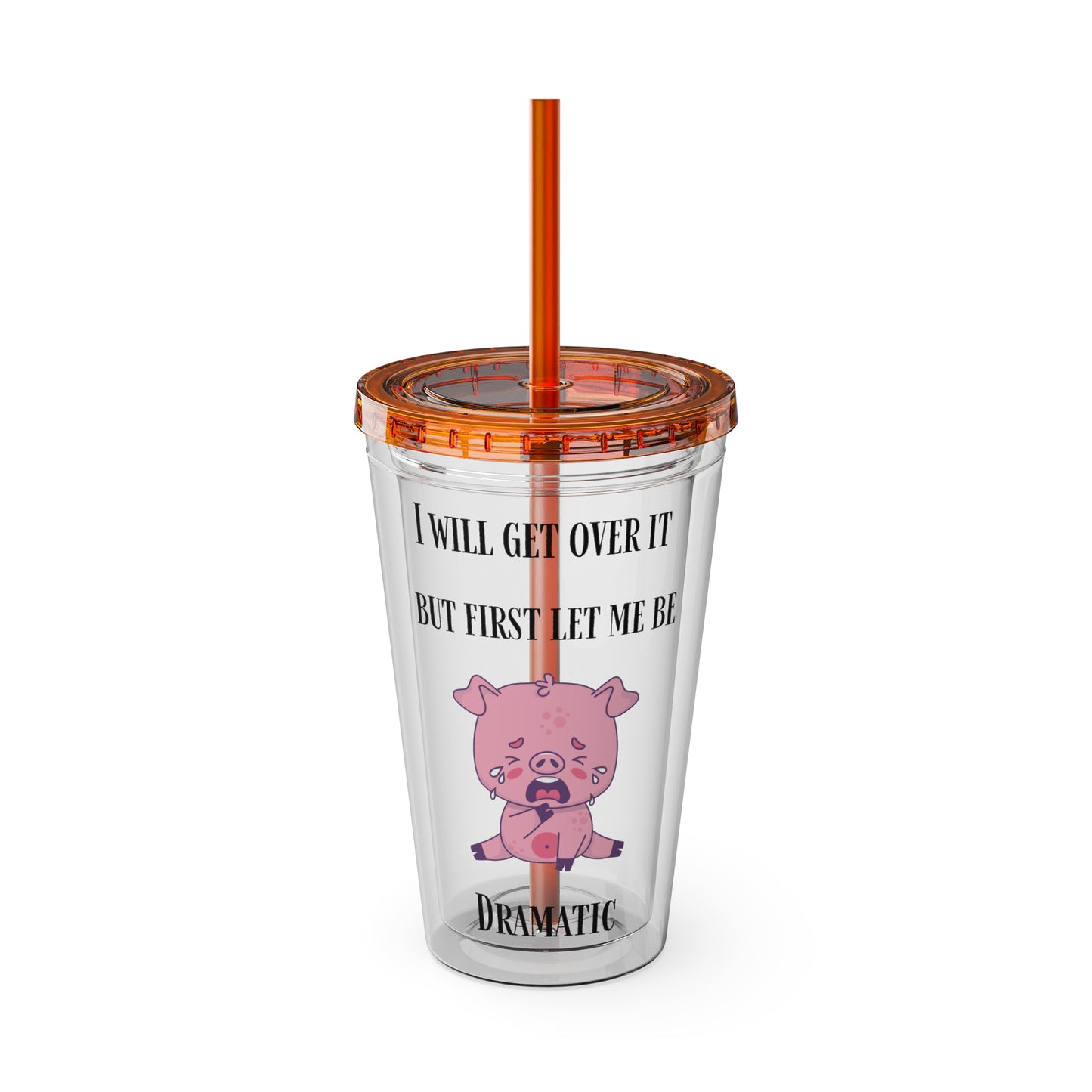 I WILL Sunsplash Tumbler with Straw, 16oz