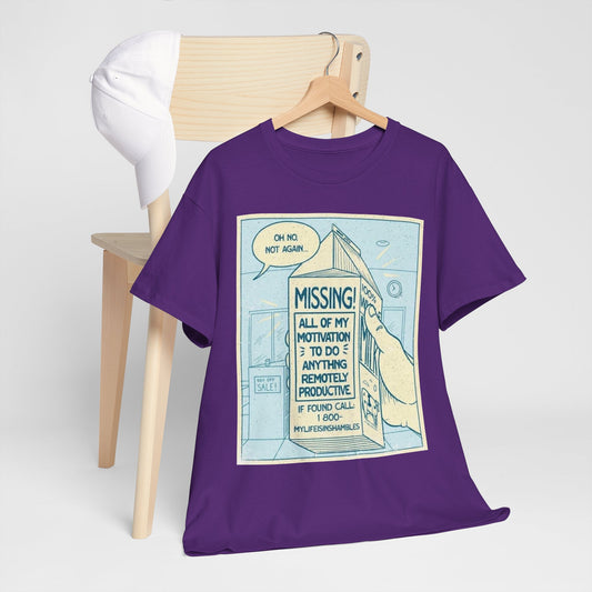 Missing Unisex Heavy Cotton Tee