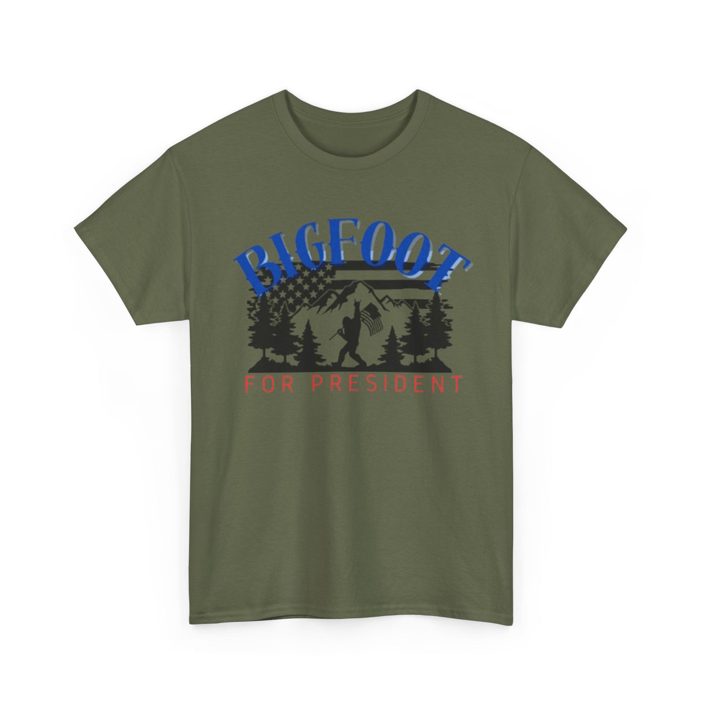 Bigfoot for President Unisex Heavy Cotton Tee