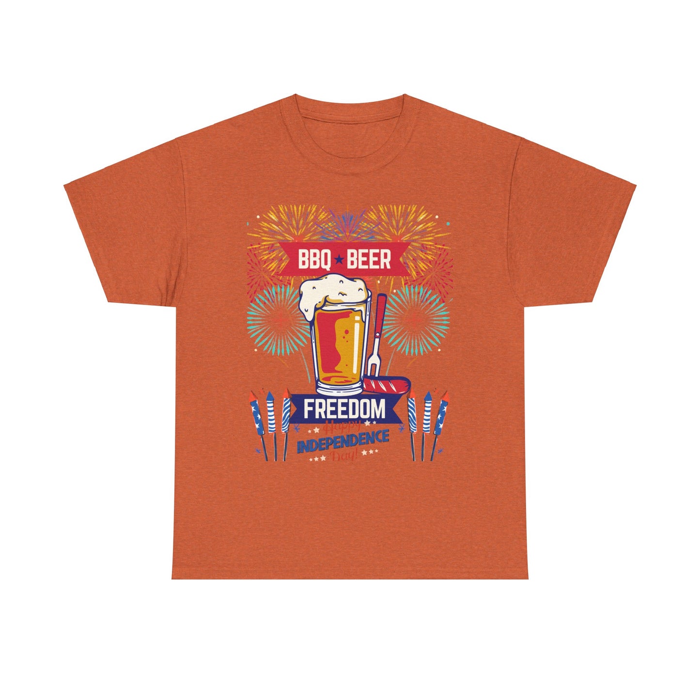BBQ Beer Unisex Heavy Cotton Tee