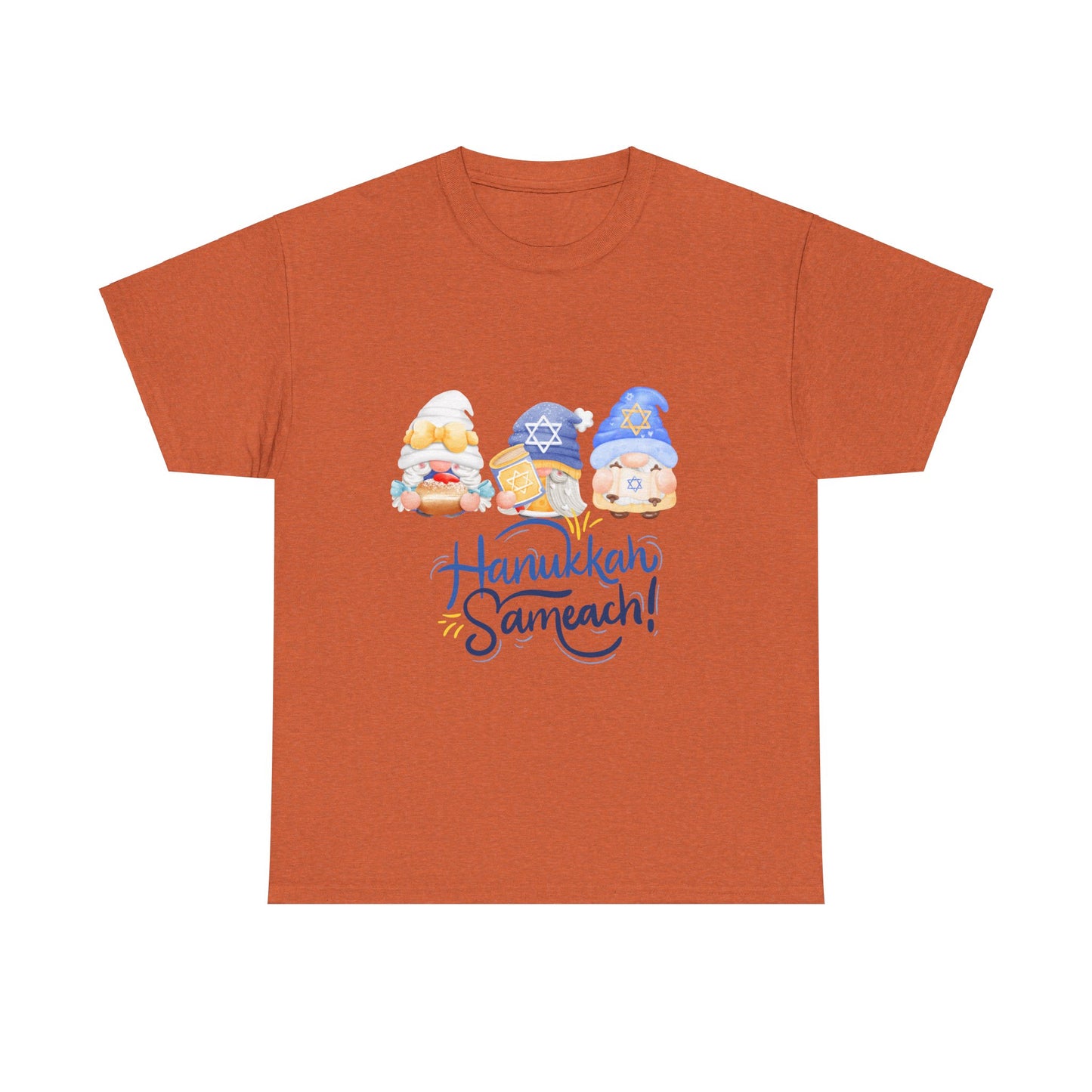 Hanukkah Gnomes Unisex Heavy Cotton Tee