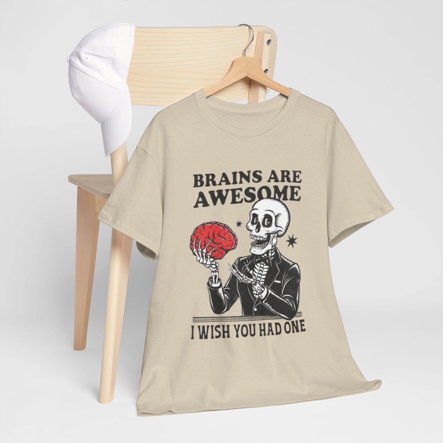 Brains Unisex Heavy Cotton Tee