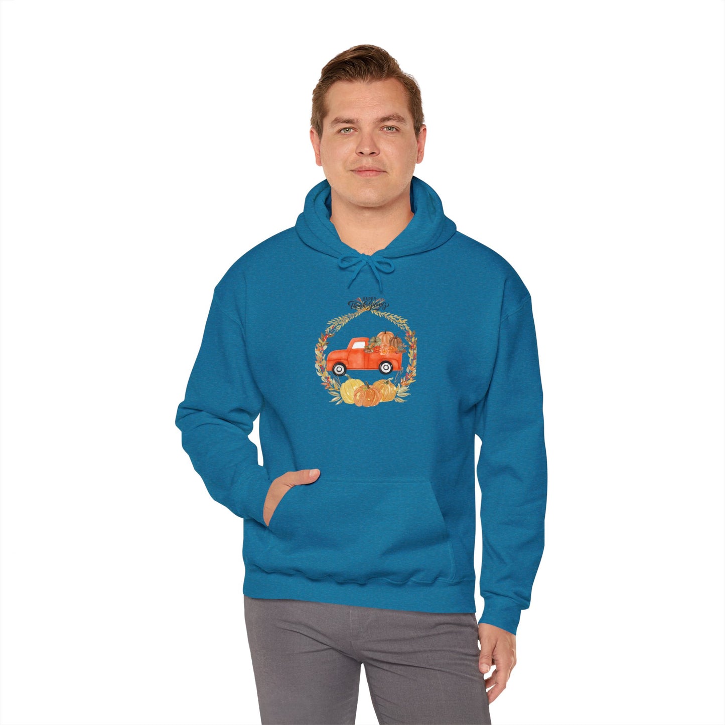 Happy Thanksgiving Unisex Heavy Blend™ Hooded Sweatshirt