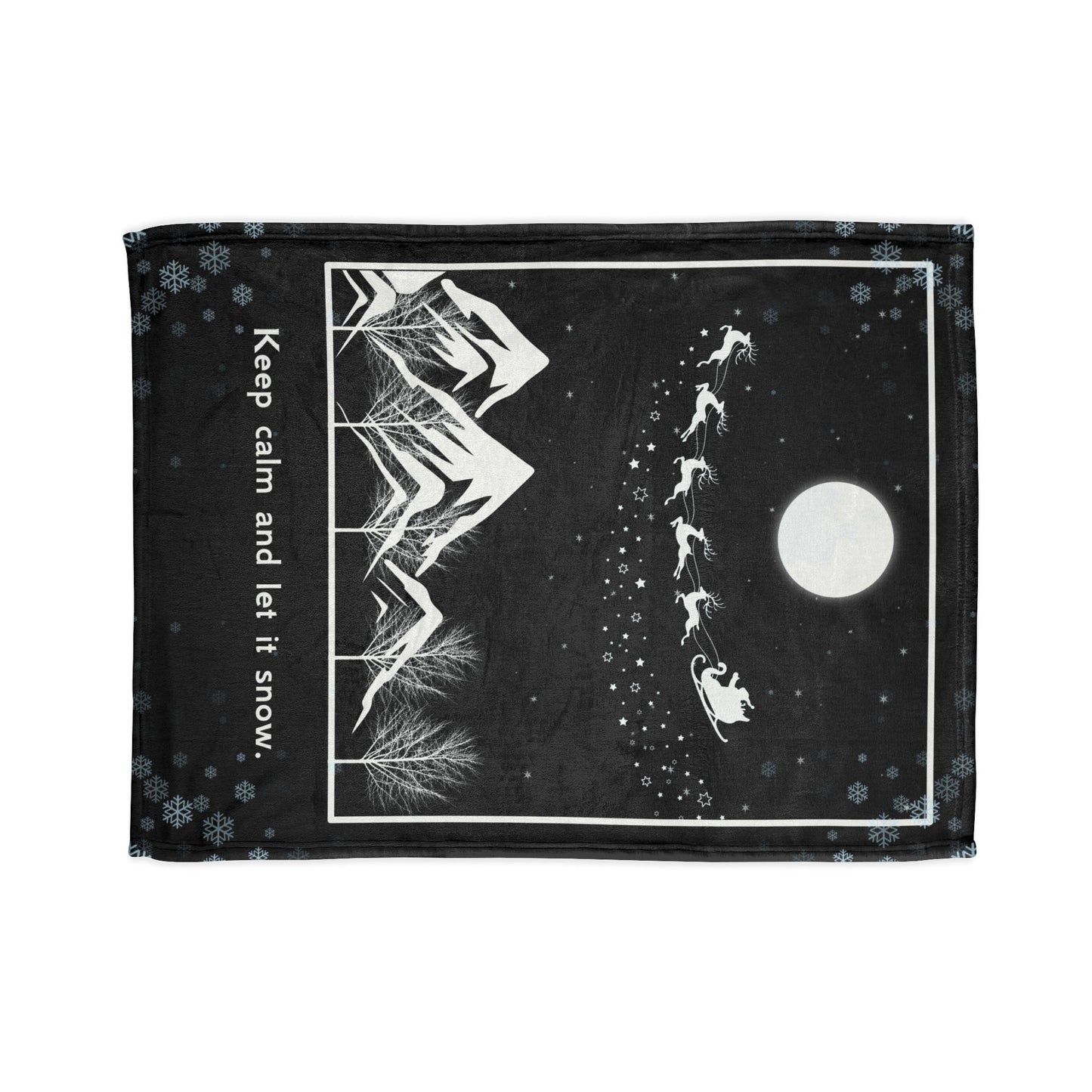 Let it Snow Soft Polyester Blanket