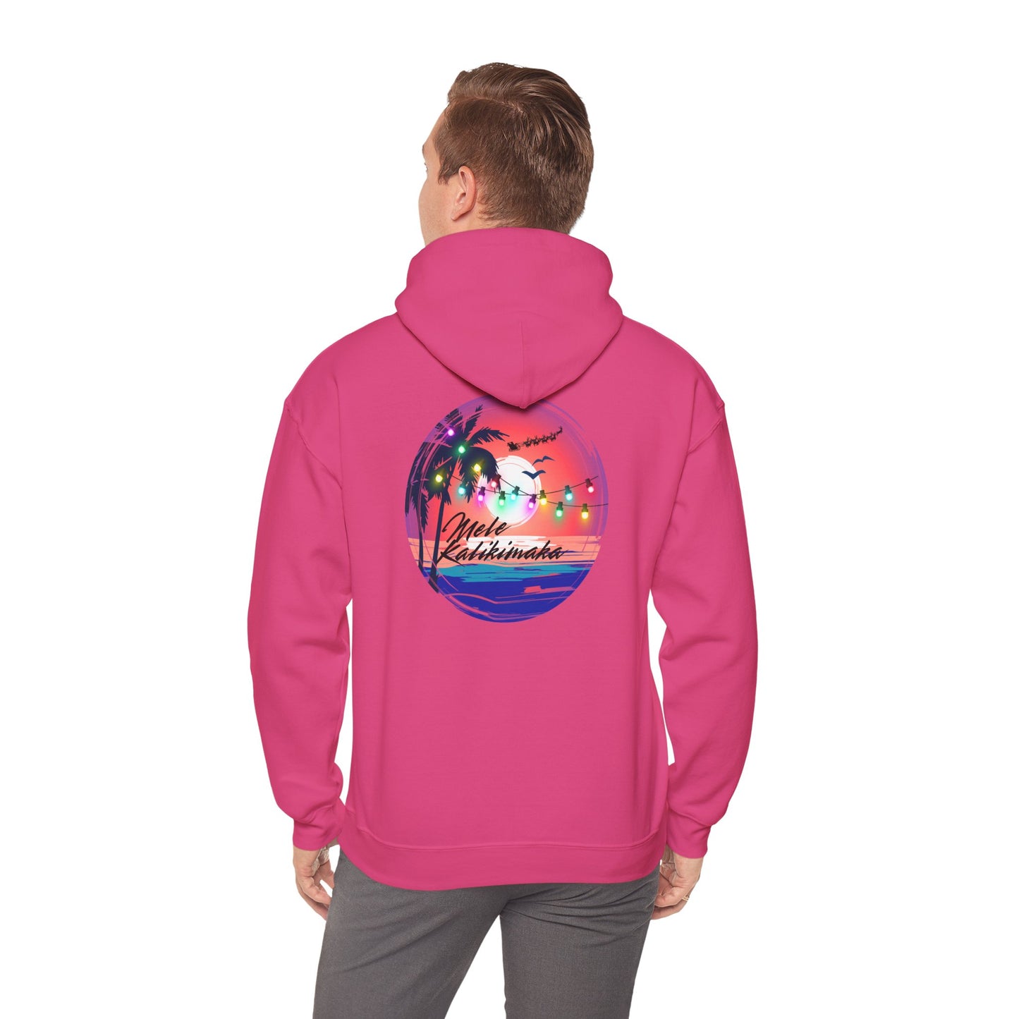 Mele Kalikimaka Unisex Heavy Blend™ Hooded Sweatshirt