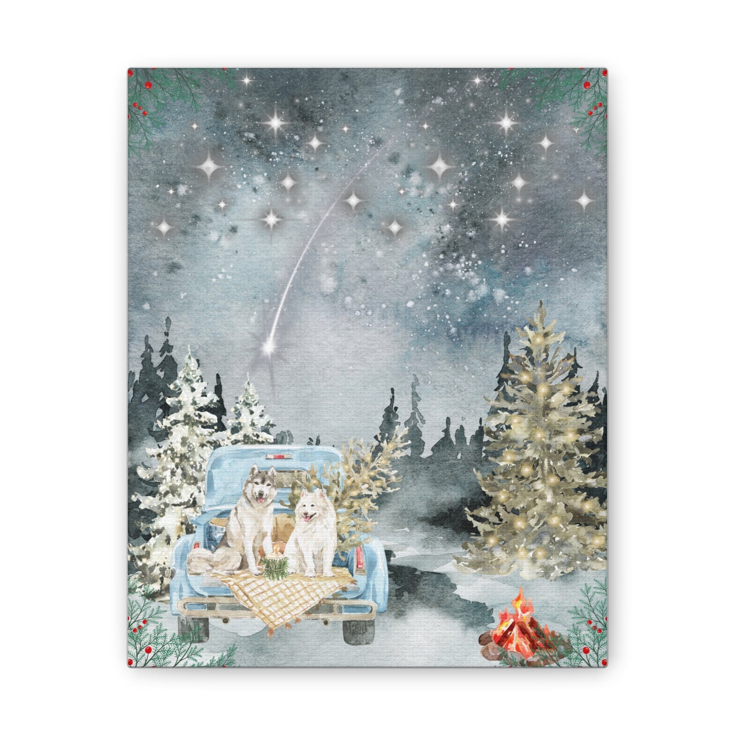 Winter Stars Canvas Stretched, 0.75"