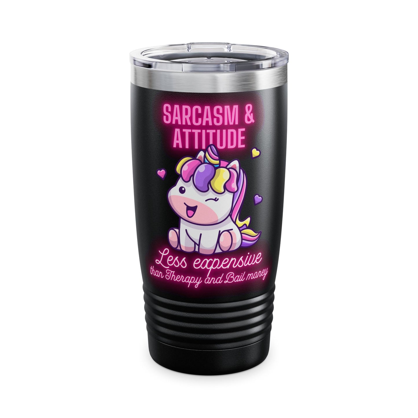 Sarcasm & attitude Ringneck Tumbler, 20oz