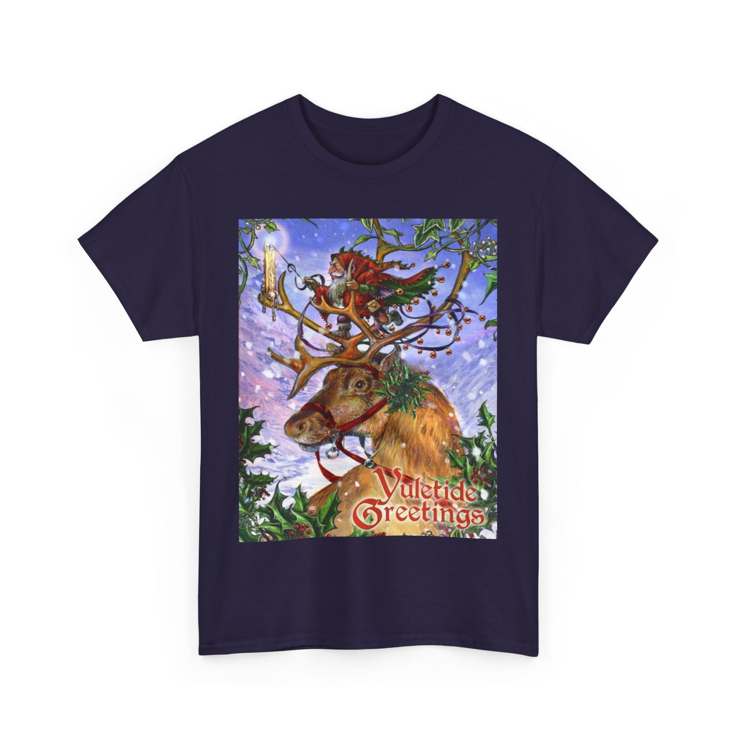 Yuletide Greetings Unisex Heavy Cotton Tee