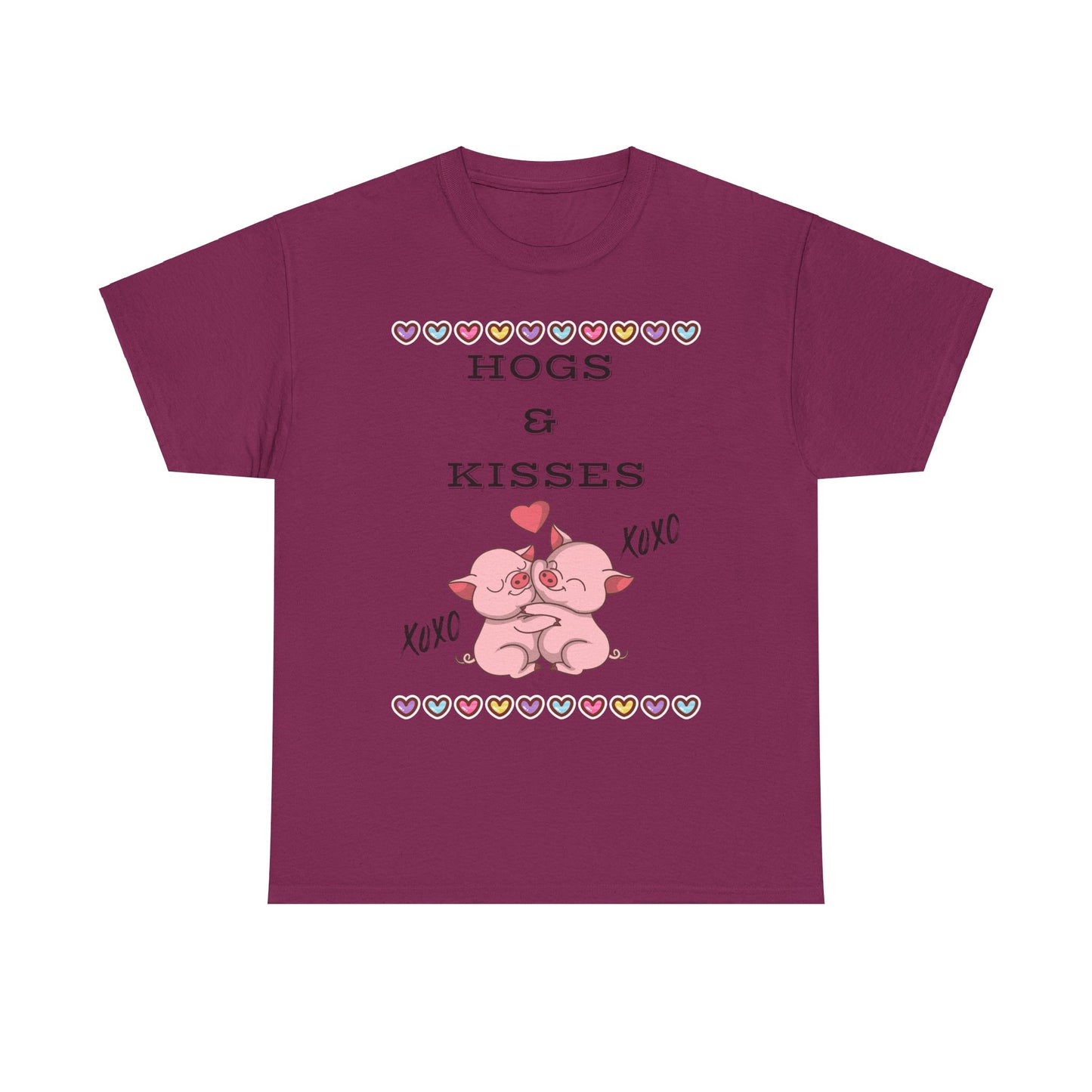 Hogs & Kisses Unisex Heavy Cotton Tee