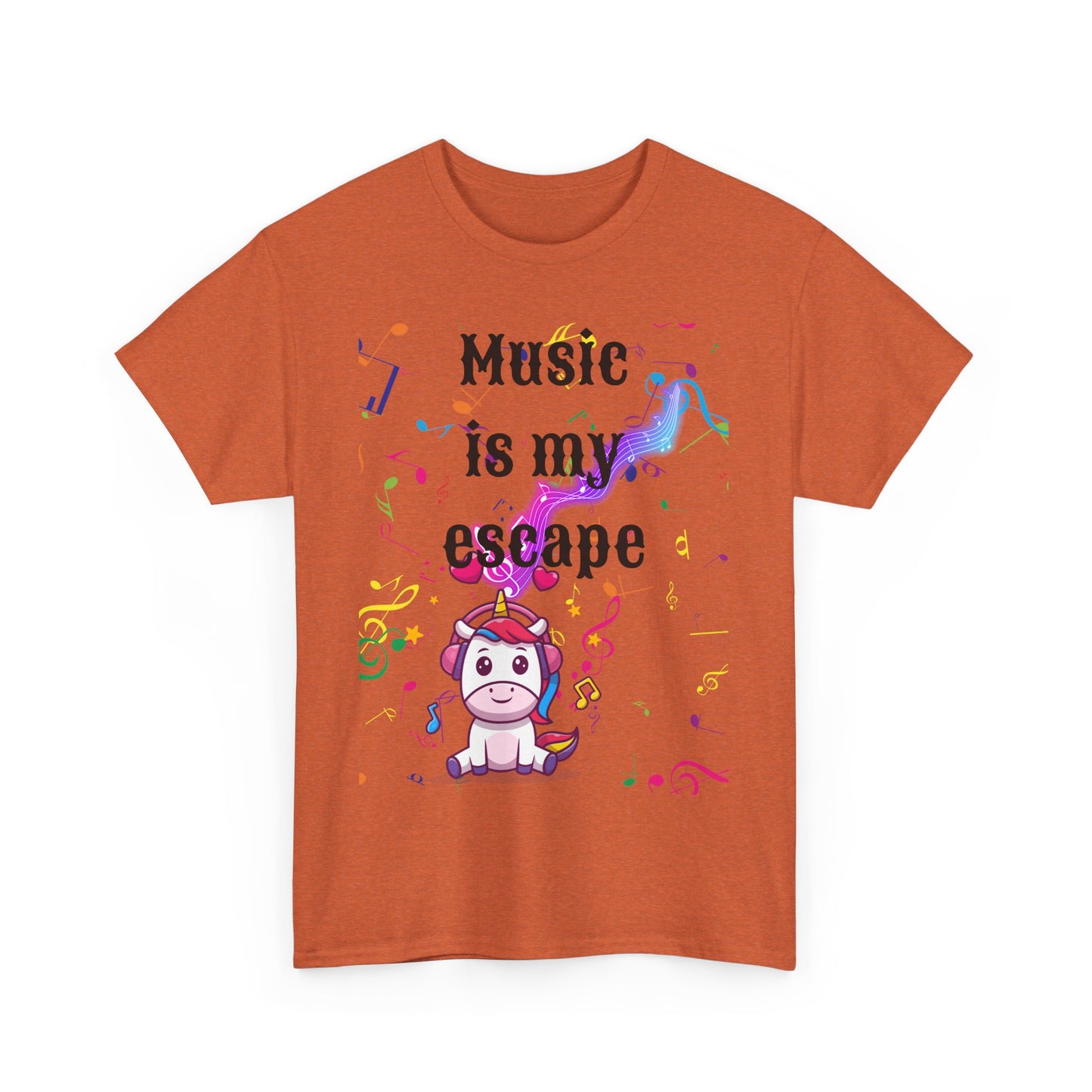 Music is Unisex Heavy Cotton Tee