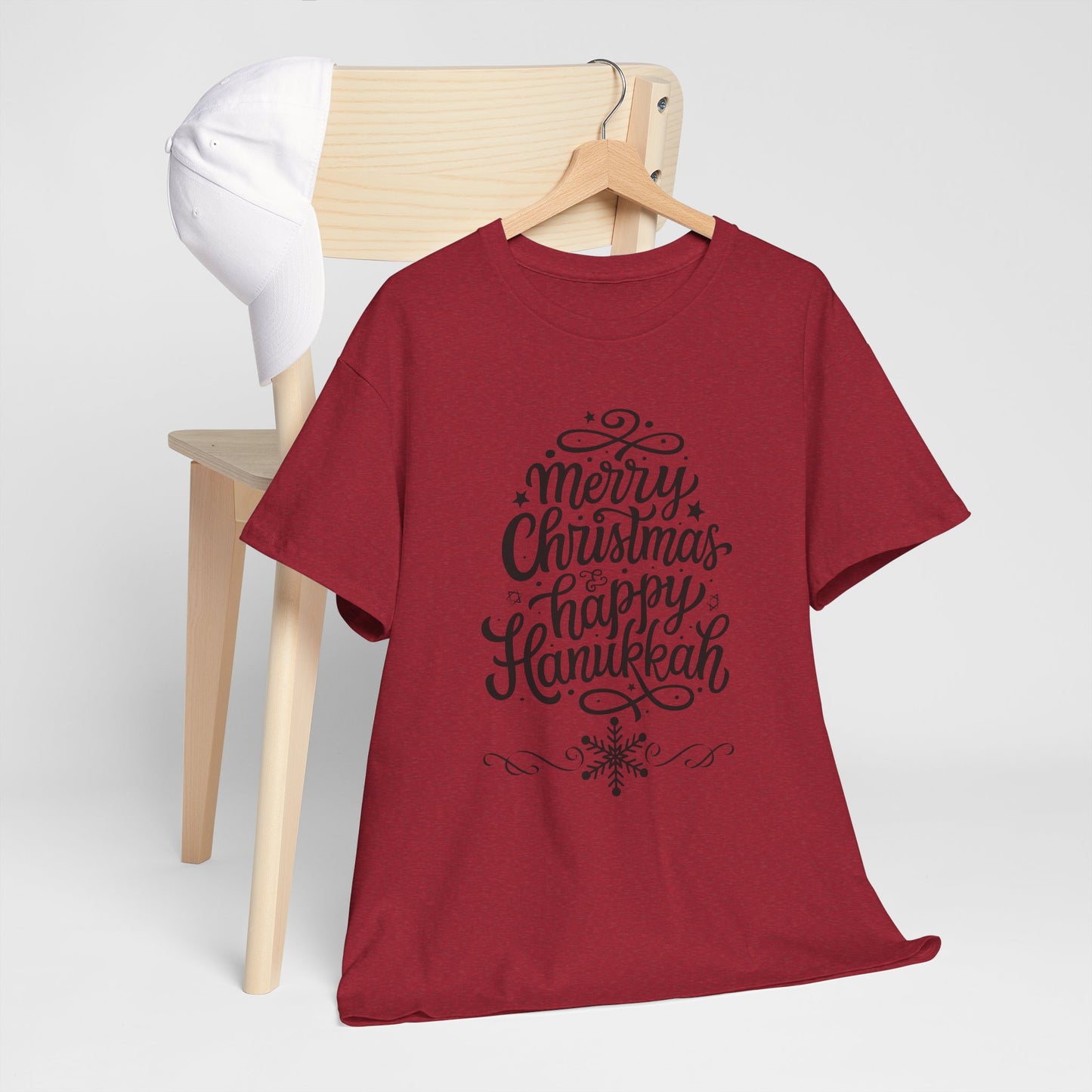 Merry Hanukkah Unisex Heavy Cotton Tee