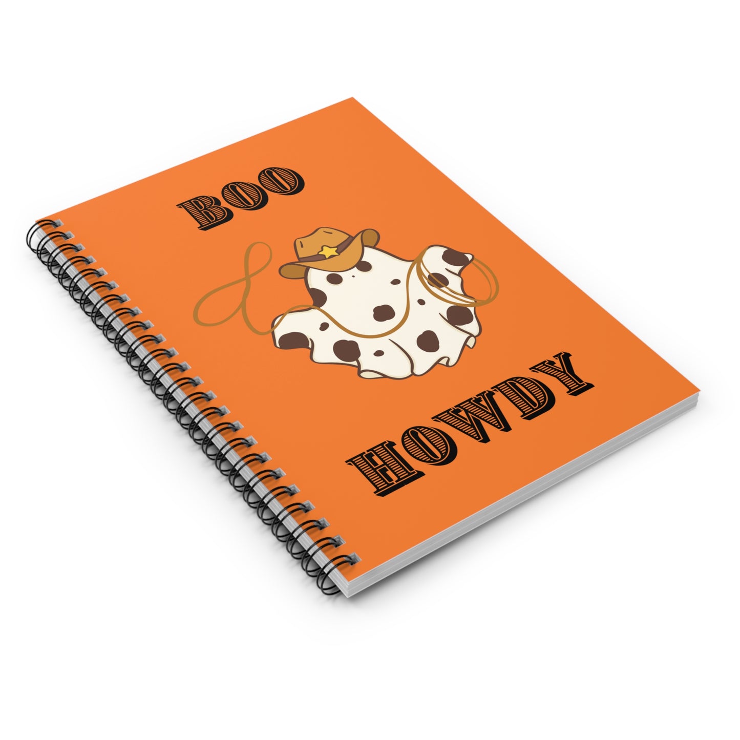 Boo Howdy Spiral Notebook - Ruled Line
