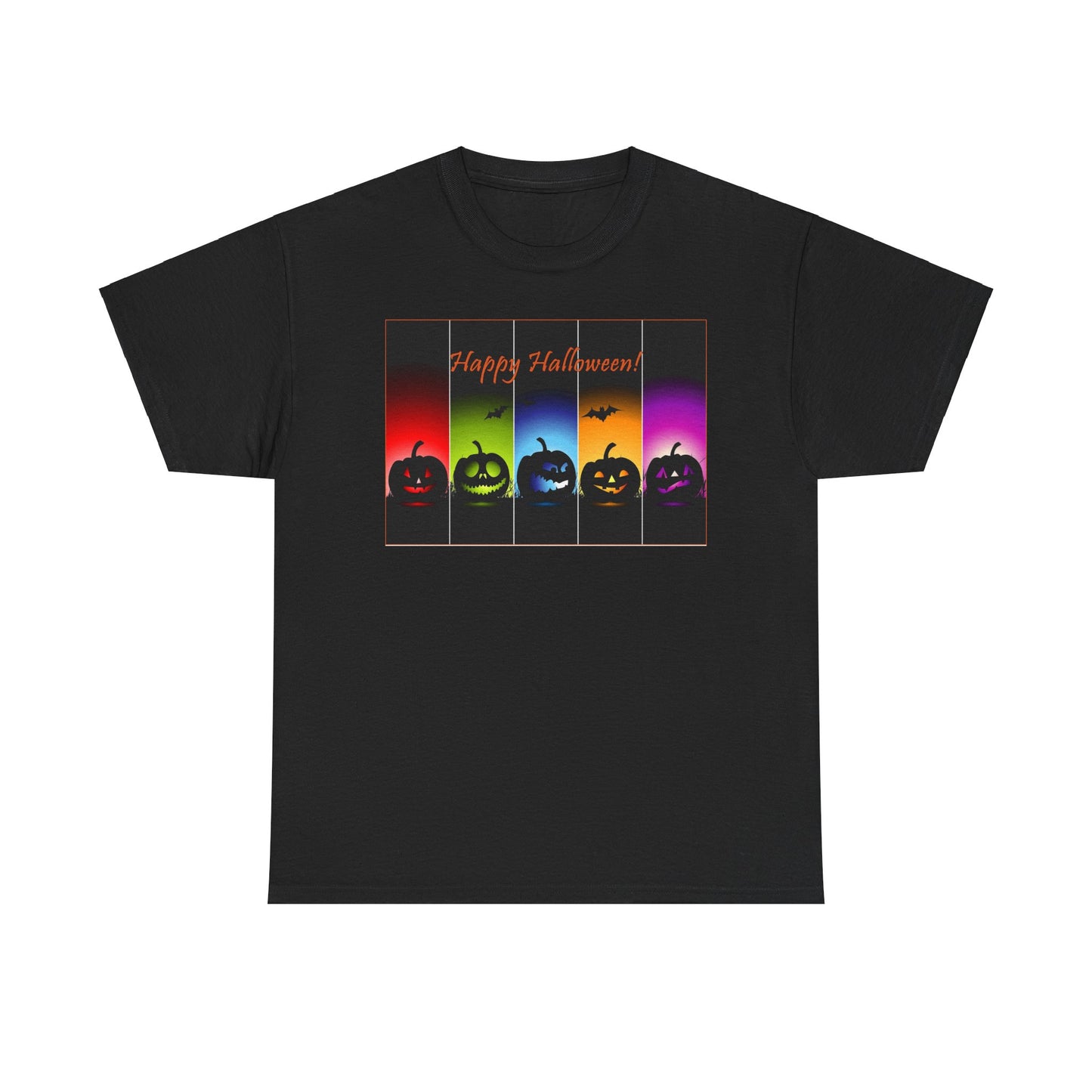 Multi colored Halloween Unisex Heavy Cotton Tee