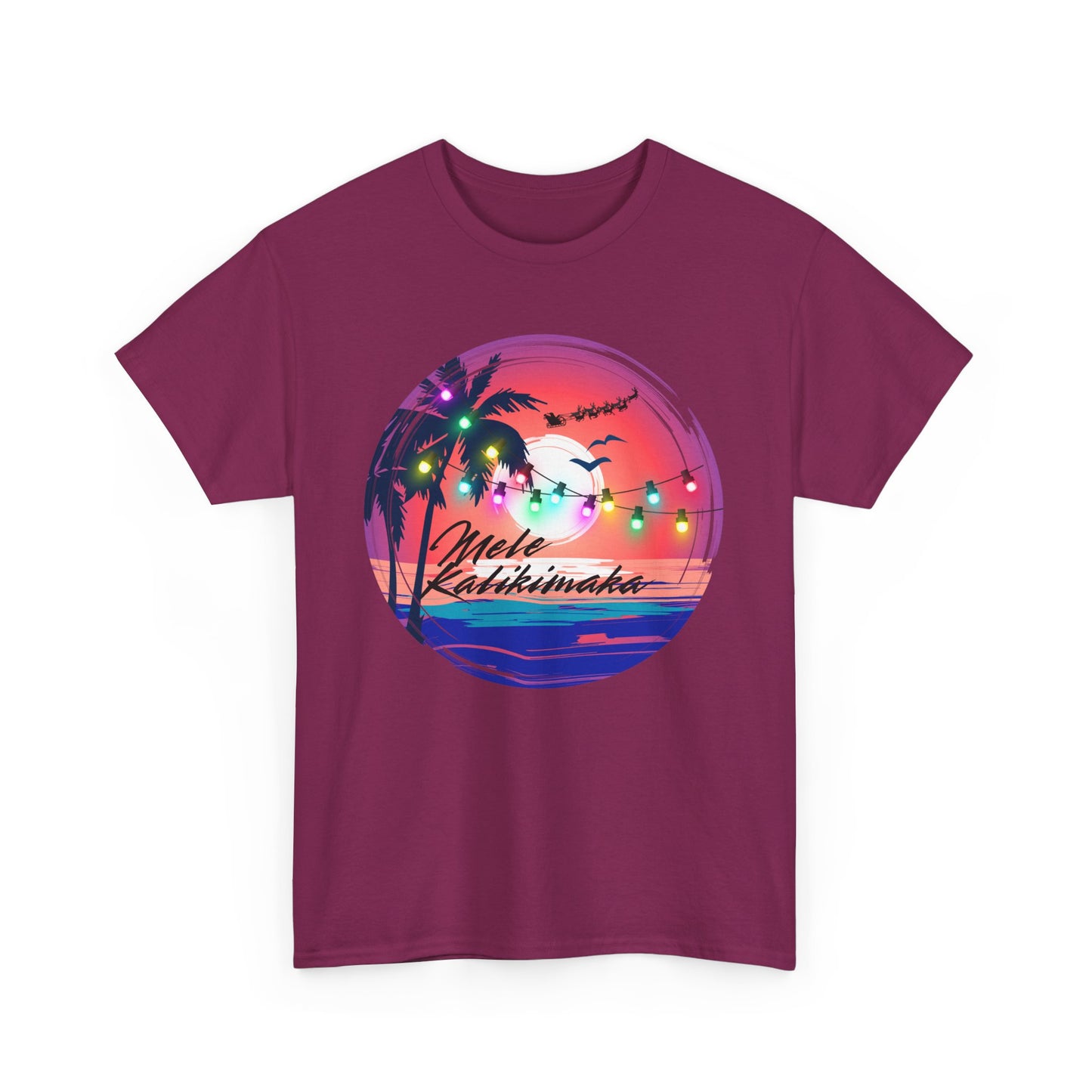 Mele Kalikimaka Unisex Heavy Cotton Tee