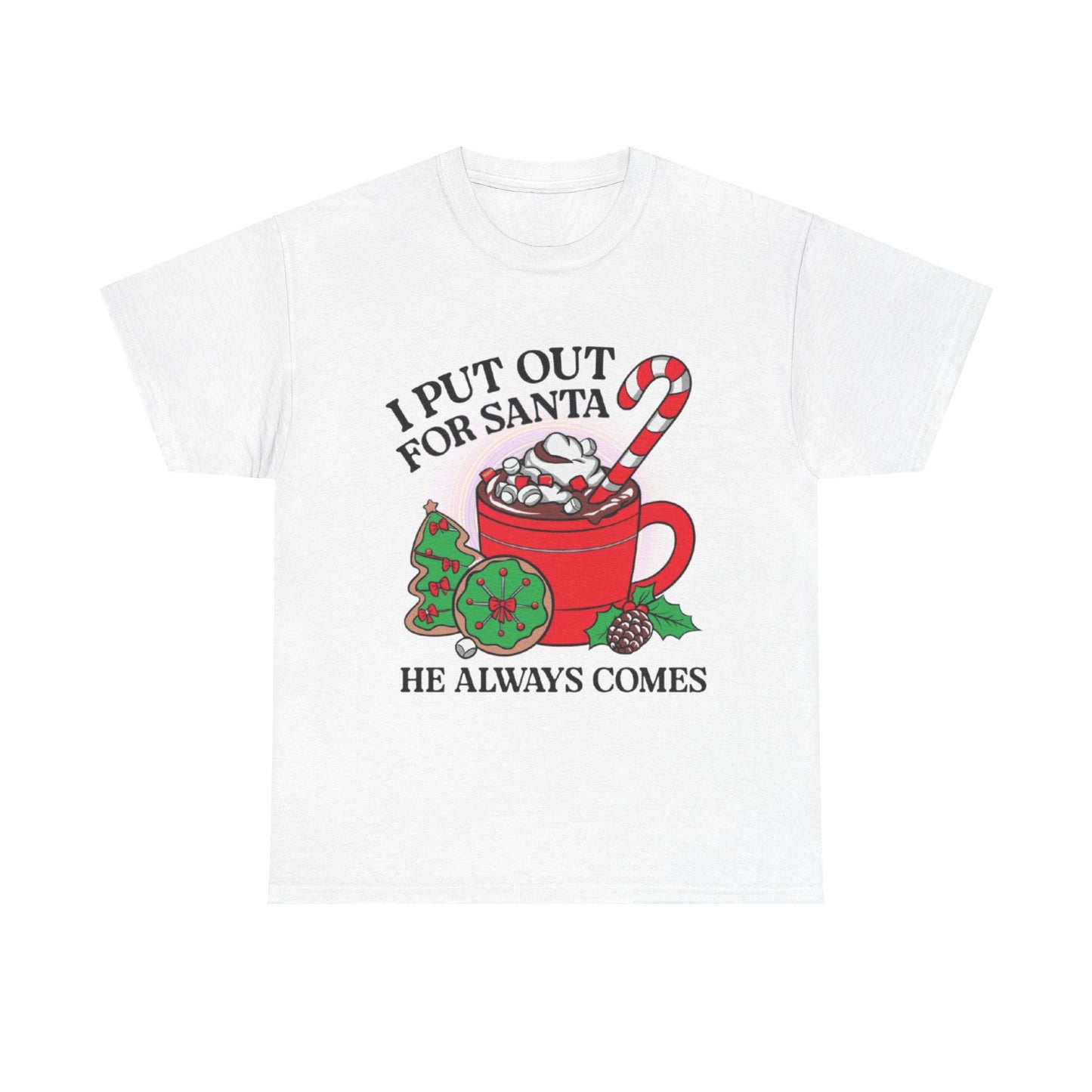 Put out for Santa Unisex Heavy Cotton Tee