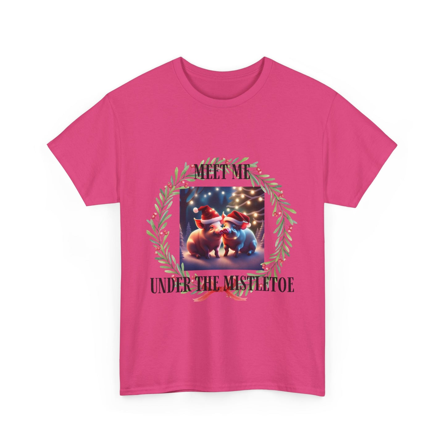 Xmas Pigs Unisex Heavy Cotton Tee