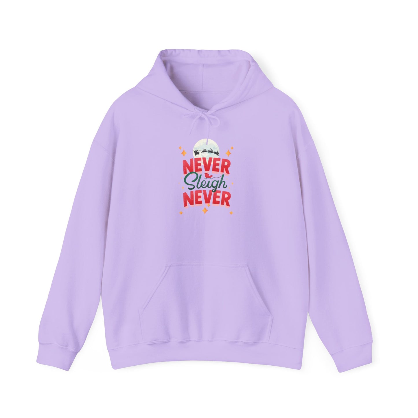 Never Sleigh Unisex Heavy Blend™ Hooded Sweatshirt