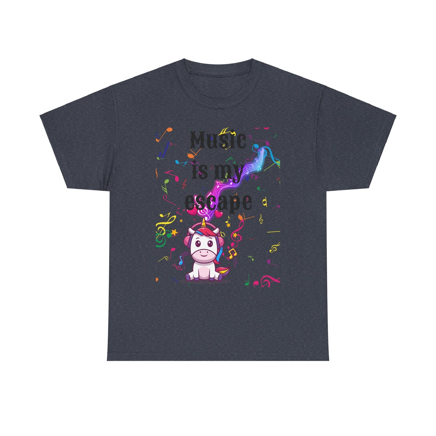 Music is Unisex Heavy Cotton Tee