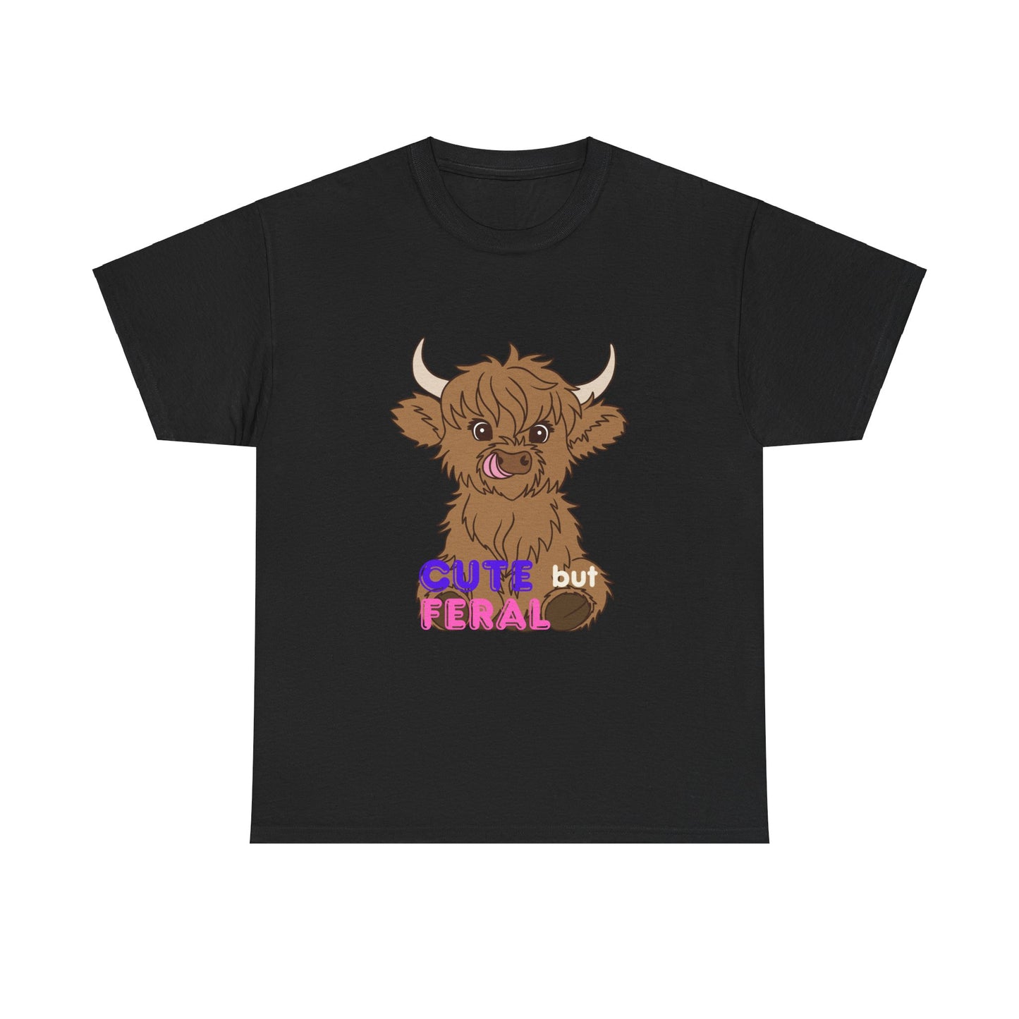 Cute but Feral Unisex Heavy Cotton Tee