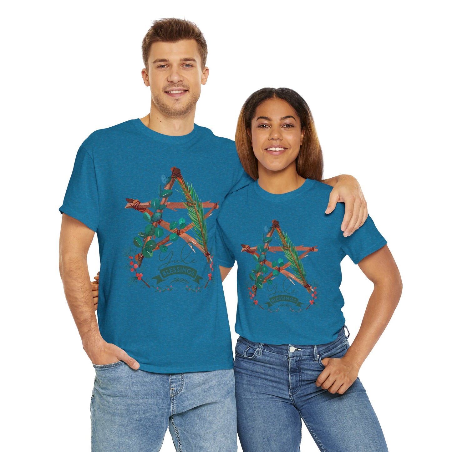Yule Blessings Unisex Heavy Cotton Tee